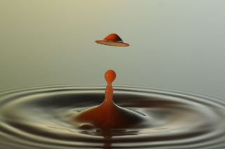 Tropfen in Wasser (222)