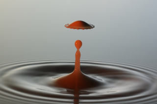 Tropfen in Wasser (225)