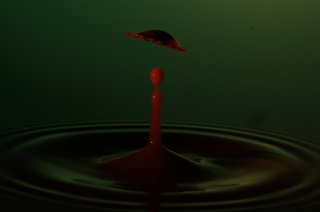 Tropfen in Wasser (256)