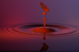 Tropfen in Wasser (341)